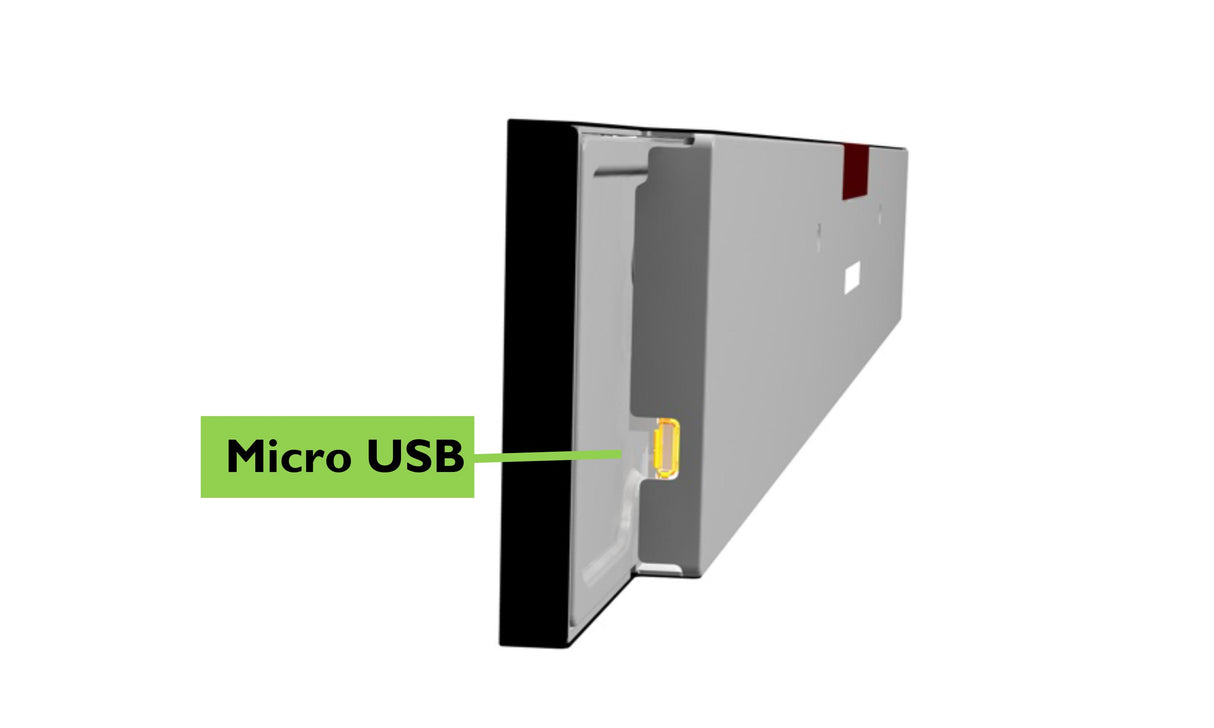 23" Shelf Edge High Bright Stretch Display, 2" high, Micro HDMI - (MSE-23016)