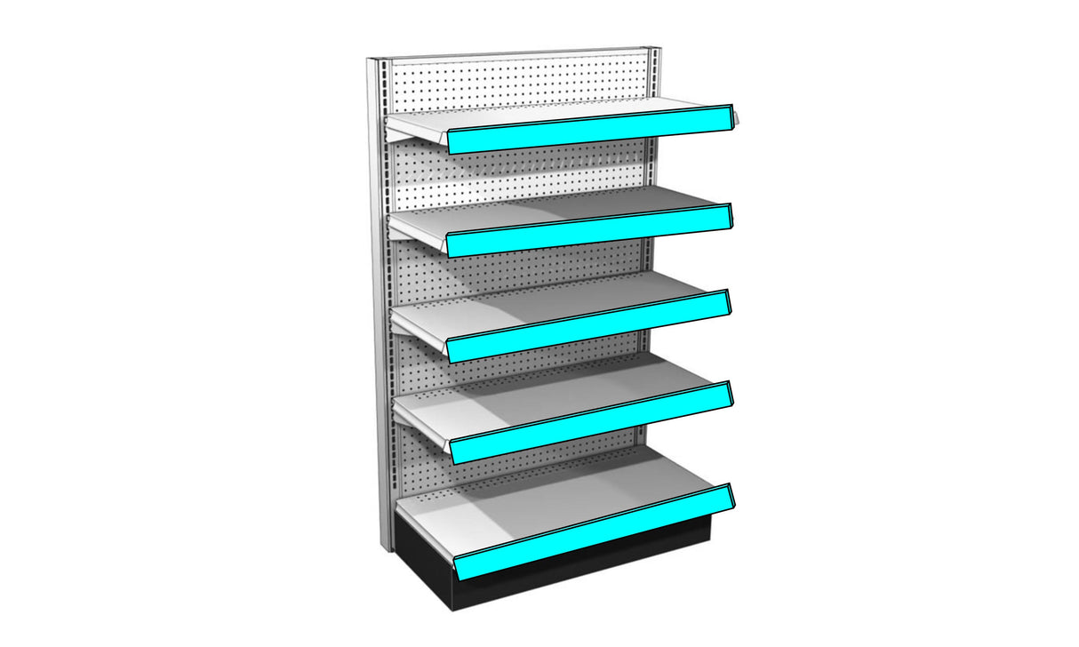 23" Shelf Edge High Bright Stretch Display with Android 8.1 ARM Cortex A35 Quad Core 1.3GHz Processor, 2" high, Micro HDMI (MST-23016)