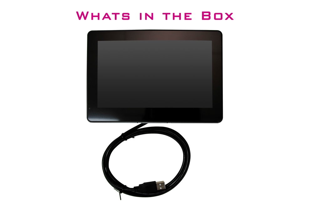 Mimo 7" Capacitive Touch, Metal Back Display with Adjustable Brightness and Speakers, USB (UM-760C-SMK)