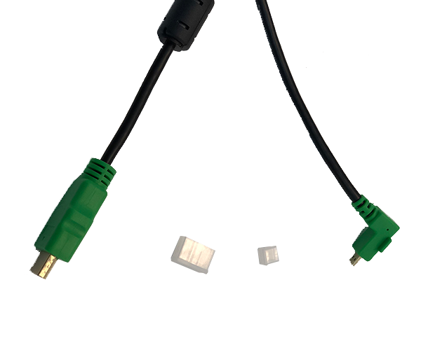 1.5M (4.9') Right Angle USB to HDMI Cable for Mimo UM-1080CP Family, Green, (CBL-CP-HDMI)