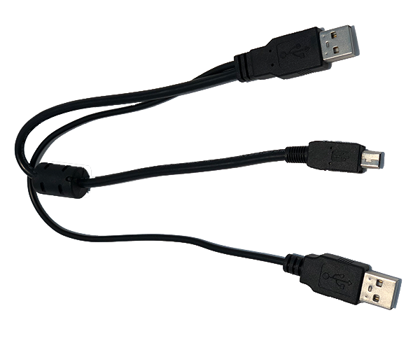 Câble USB en Y de 0,3 m (1 pi) pour moniteurs Mimo (CBL-USB-1FT)