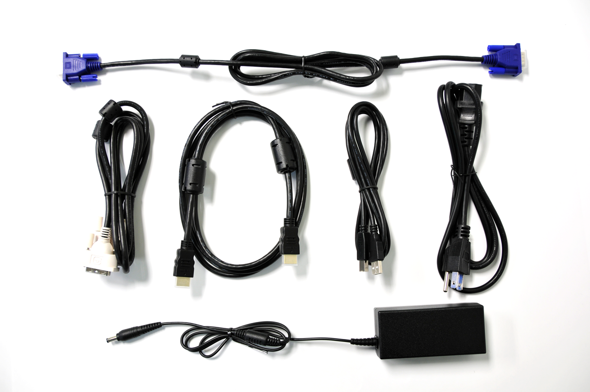 27" Open Frame, Desk Top or Wall Mountable Non-Touch 1920x1080 Display, VGA, DVI, HDMI, Black (M27080-OF)