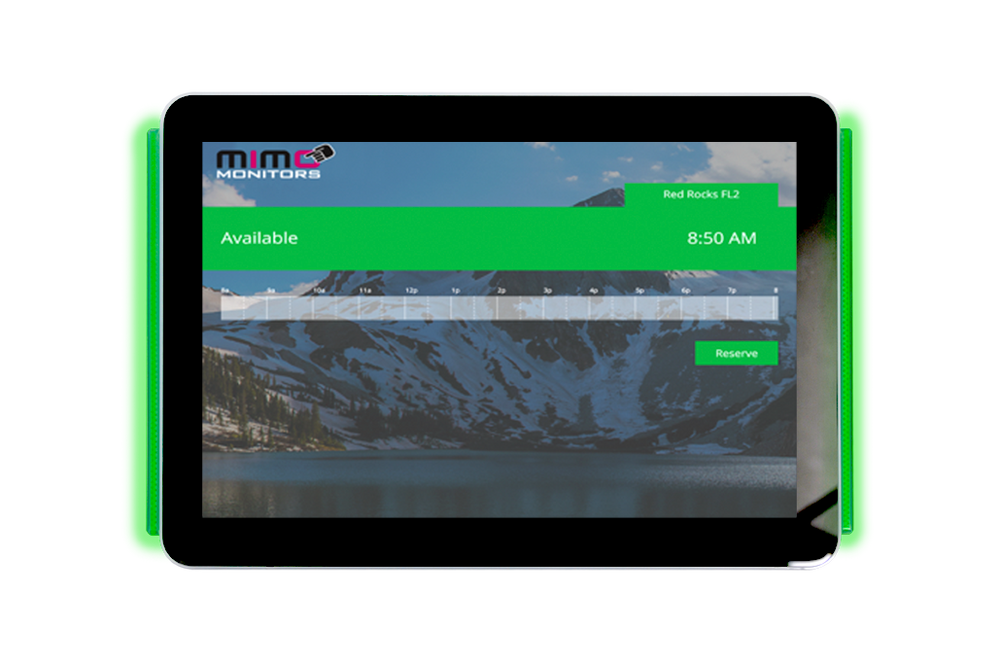Mimo Adapt-IQV 10.1" Digital Signage Tablet with LEDs Android 8.1 - RK3288 w/Light Bars (MCT-10HPQ-POE-2LB)