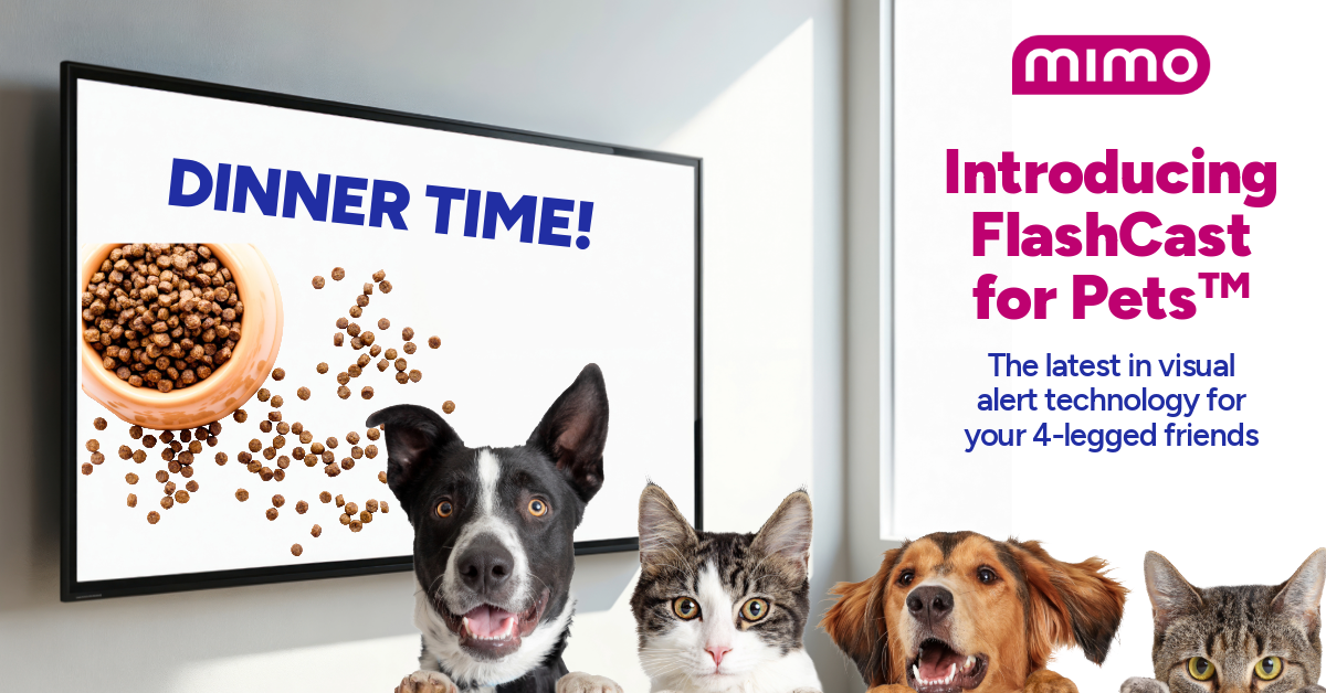 Mimo Announces FlashCast for Pets™, the First Visual Alert System Designed for Animal Communication