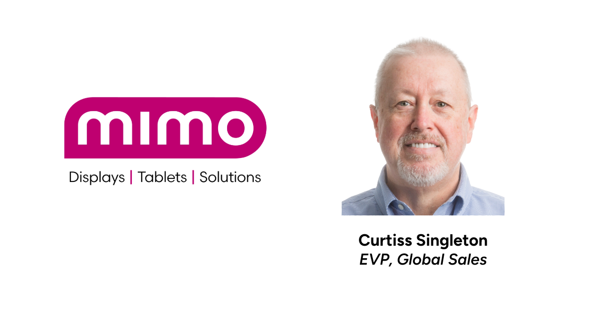 Mimo Announces Appointment of Curtiss Singleton as Executive Vice President of Global Sales