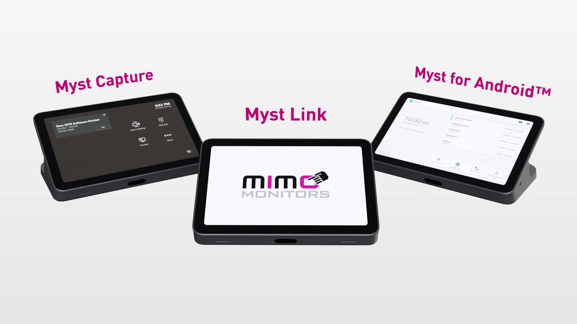 Meet the Myst Family of Control Panels for Conferencing