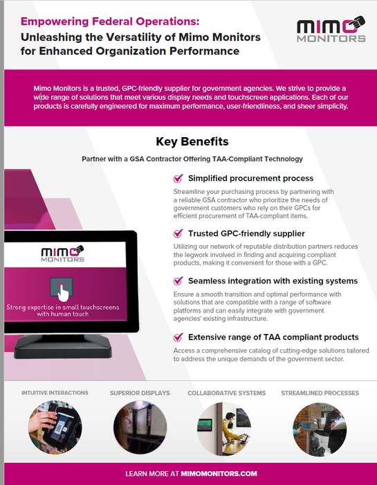 Mimo Monitors for Government