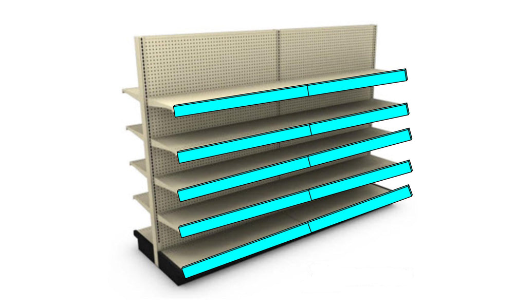 23" Shelf Edge High Bright Stretch Display, 2" high, Micro HDMI - (MSE-23016)