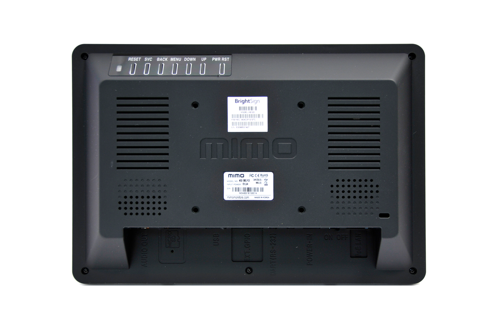Mimo Vue 10.1" BrightSign Built-in with Capacitive Touch Display with LED Lights (MBS-1080C-POE-L)