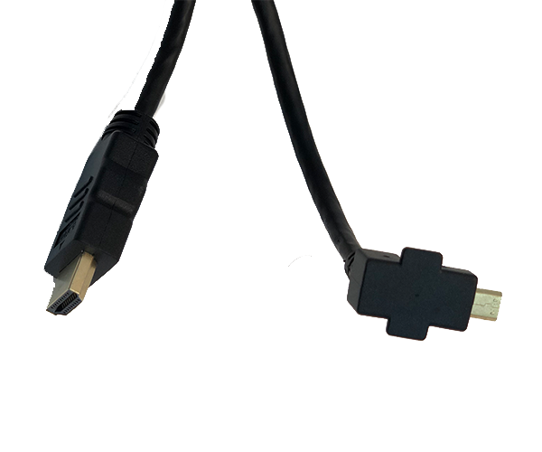 1.5M (4.9') Right Angle Micro HDMI to HDMI Cable for Mimo Monitors UM-1080H  Family, (CBL-HDMI1.5M-1080)