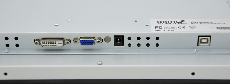 15.6" Open Frame Multi Point Capacitive Touch 1920x1080 Display, External Power Supply Incl., VGA, DVI (M15680C-OF)